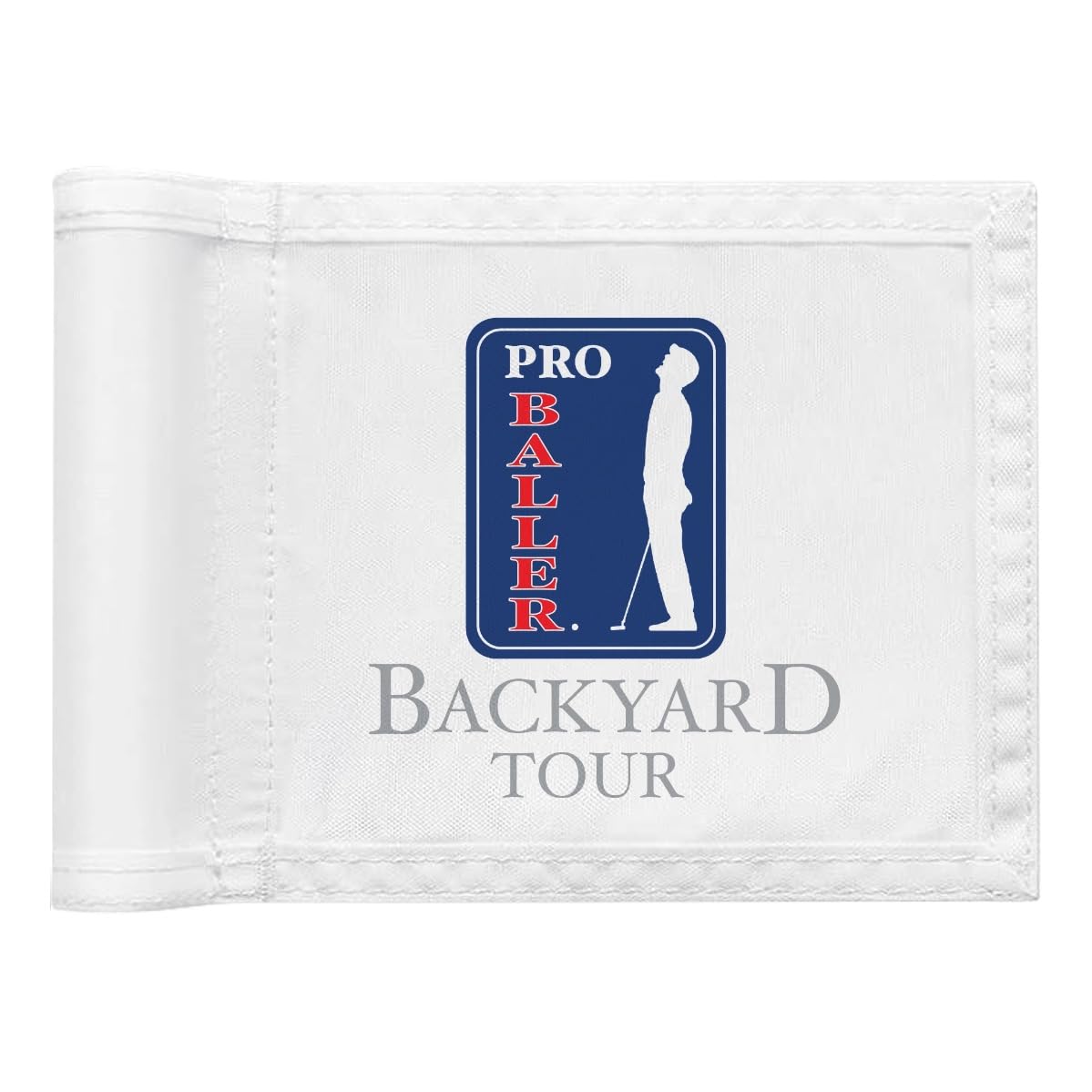 Golf Flag 8x6 Inch – 420D Nylon Double-Sided Mini Pin Flag with Tube Inset, Practice Putting Green Flags for Yard (The Open-Inspired)
