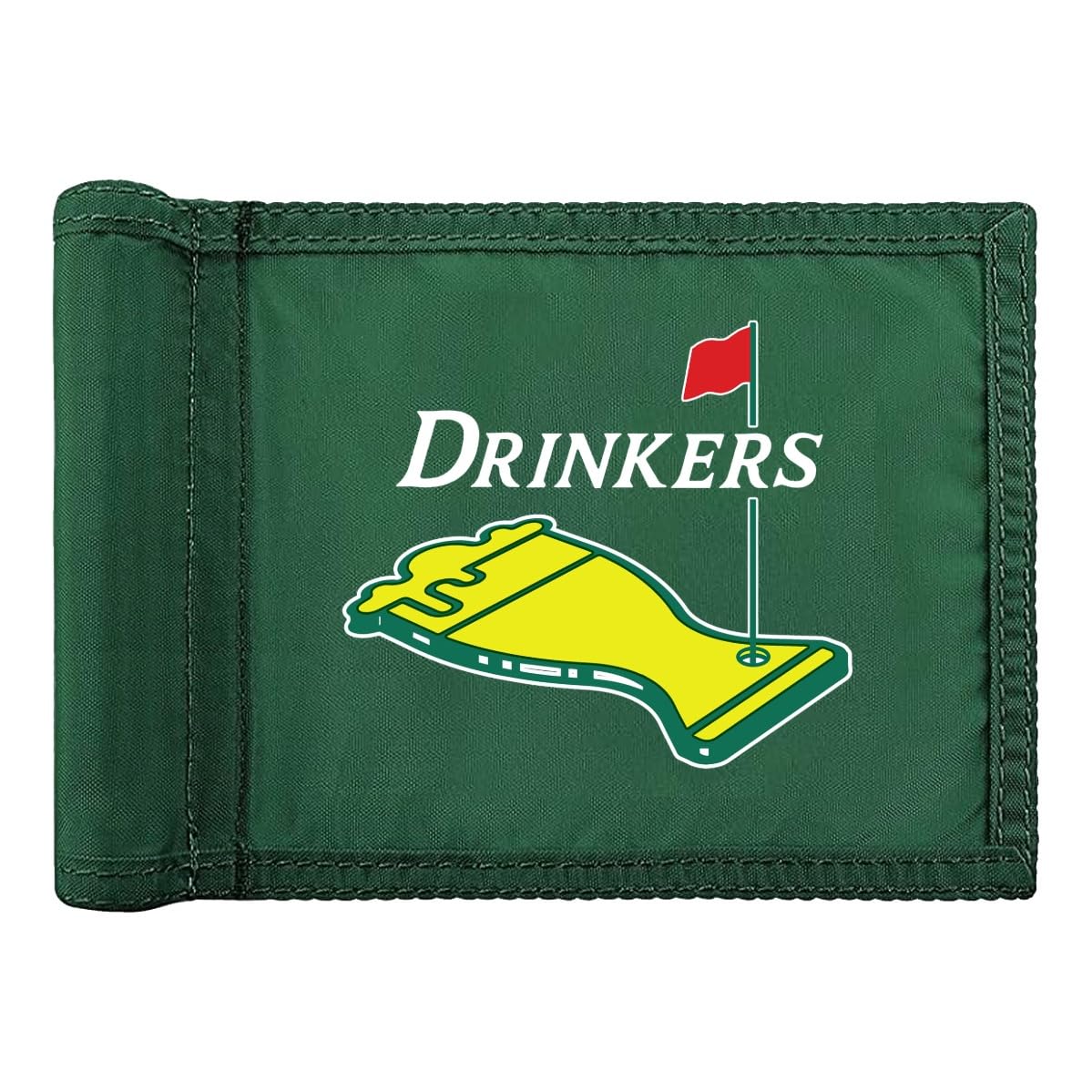 Golf Flag 8x6 Inch – 420D Nylon Double-Sided Mini Pin Flag with Tube Inset, Practice Putting Green Flags for Yard (The Open-Inspired)