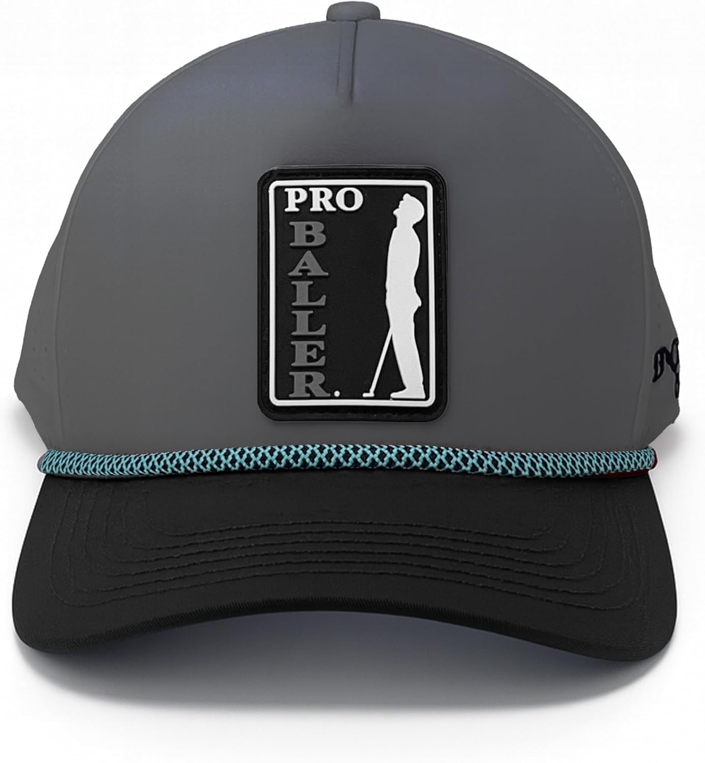 Pro Baller Golf Hat – Funny Snapback Trucker Cap with Silicone Patch, Embroidered Lettering, Breathable Adjustable Fit