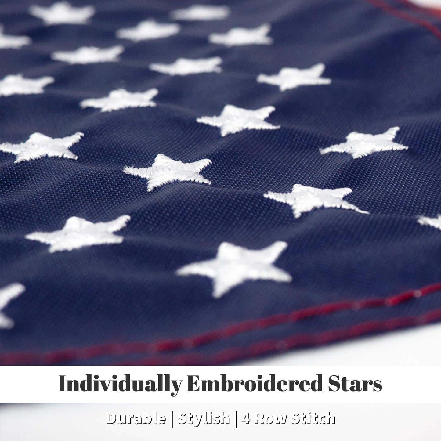 American USA Boat Flag 16" x 24" Cabin Waterproof Embroidered Marine & Golf Cart Flags