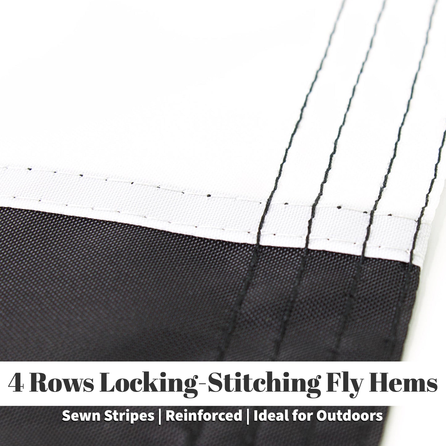 Thin Blue Line Police Flag 3x5 ft Embroidered Outdoor Blue Lives Matter Heavy Duty Enforcement Officer Flags Durable Double Stitched UV Protected