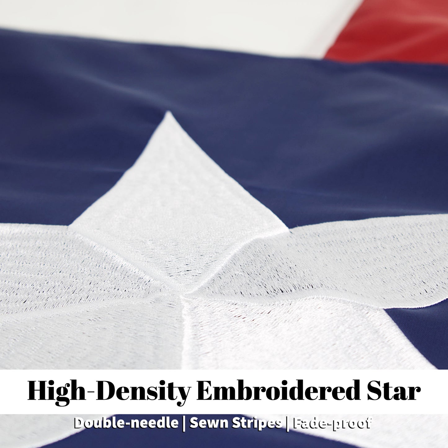 State of Texas Flag 3x5 ft Embroidered Outdoor Heavy Duty Flags Durable Double Stitched UV Protected