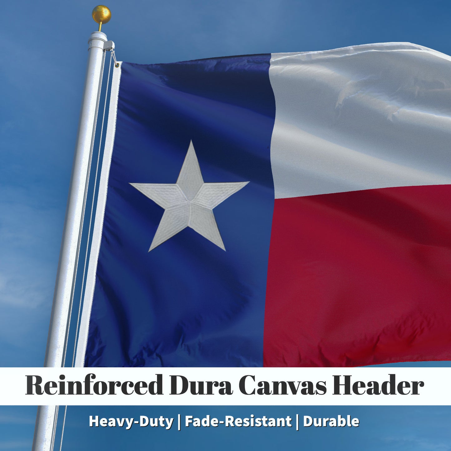 State of Texas Flag 3x5 ft Embroidered Outdoor Heavy Duty Flags Durable Double Stitched UV Protected