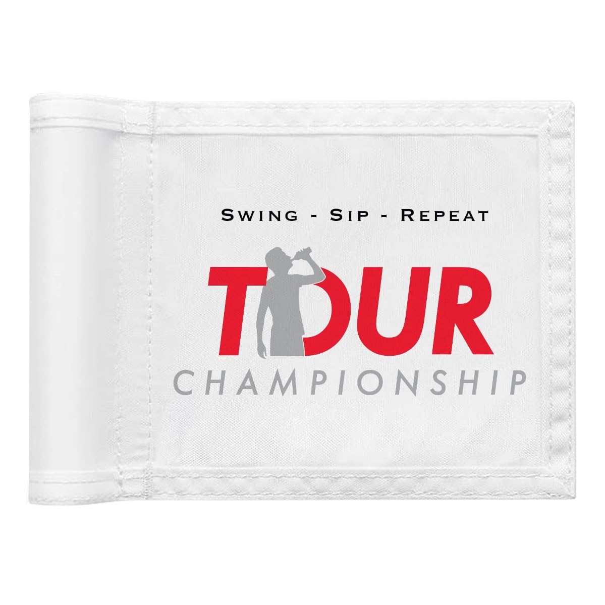Golf Flag 8x6 Inch – 420D Nylon Double-Sided Mini Pin Flag with Tube Inset, Practice Putting Green Flags for Yard (The Open-Inspired)