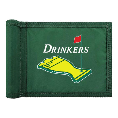 Golf Flag 8x6 Inch – 420D Nylon Double-Sided Mini Pin Flag with Tube Inset, Practice Putting Green Flags for Yard (The Open-Inspired)
