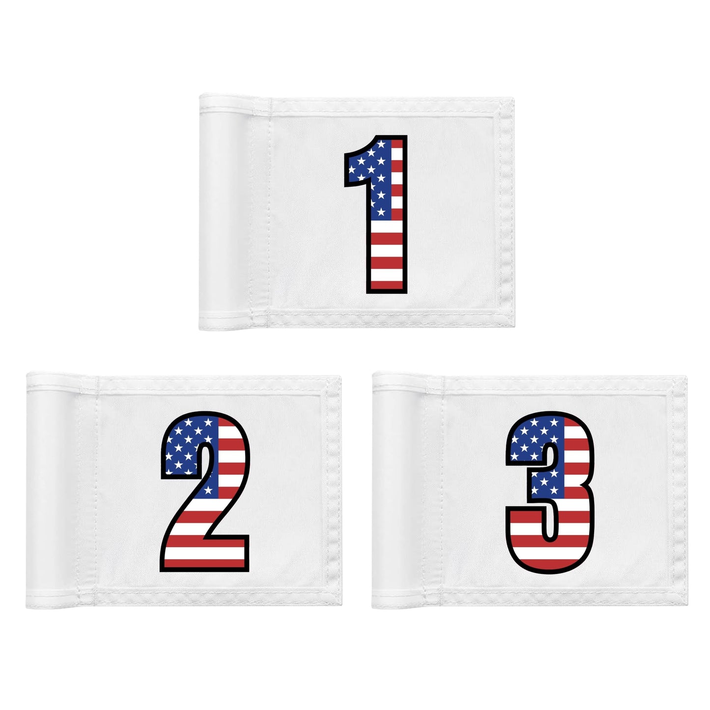 Golf Flag 8x6 Inch – 420D Nylon Double-Sided Mini Pin Flag with Tube Inset, Practice Putting Green Flags for Yard (The Open-Inspired)