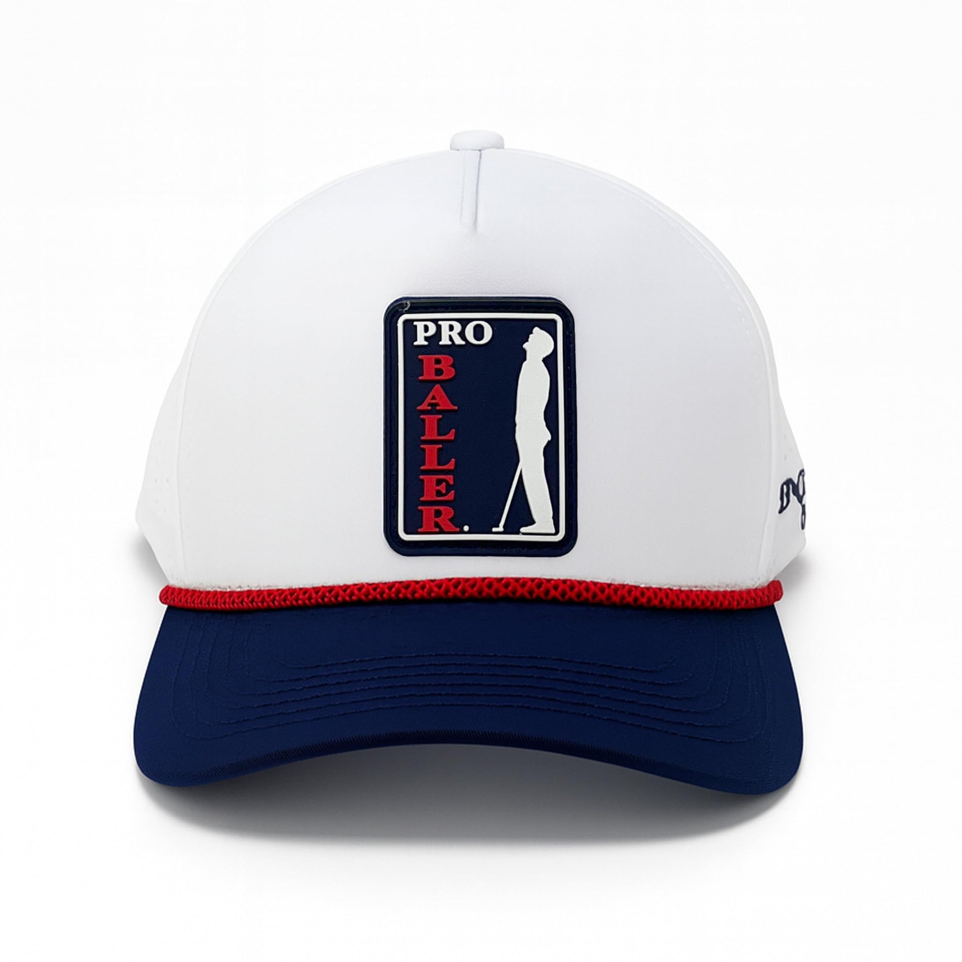Pro Baller Golf Hat – Funny Snapback Trucker Cap with Silicone Patch, Embroidered Lettering, Breathable Adjustable Fit