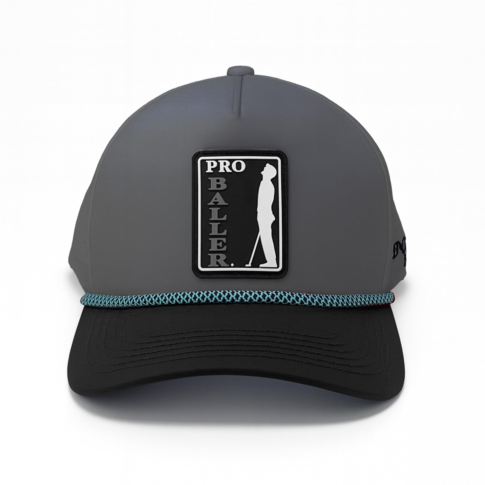 Pro Baller Golf Hat – Funny Snapback Trucker Cap with Silicone Patch, Embroidered Lettering, Breathable Adjustable Fit