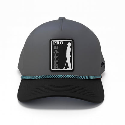 Pro Baller Golf Hat – Funny Snapback Trucker Cap with Silicone Patch, Embroidered Lettering, Breathable Adjustable Fit