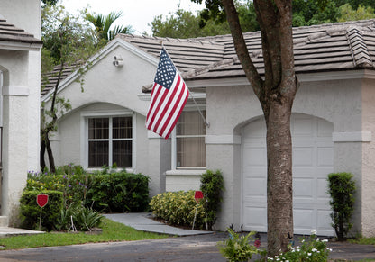 USA American Flag Pole Set 5 x 3 Feet Strong Long Lasting Stars and Stripes United States Flag