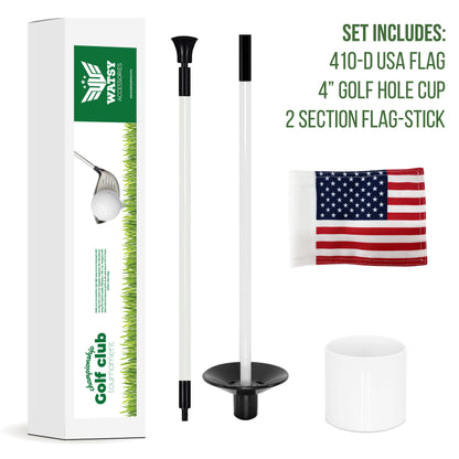 Golf Putting Green Flags Set - USA Set Of 1