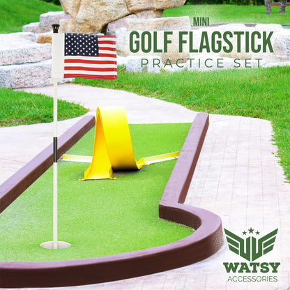 Golf Putting Green Flags Set - USA Set Of 1